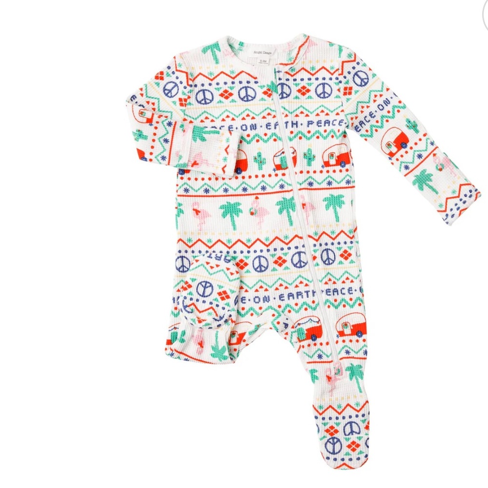Angel Dear Zip Up Footie Pajamas • 3-6 months • Excellent Condition